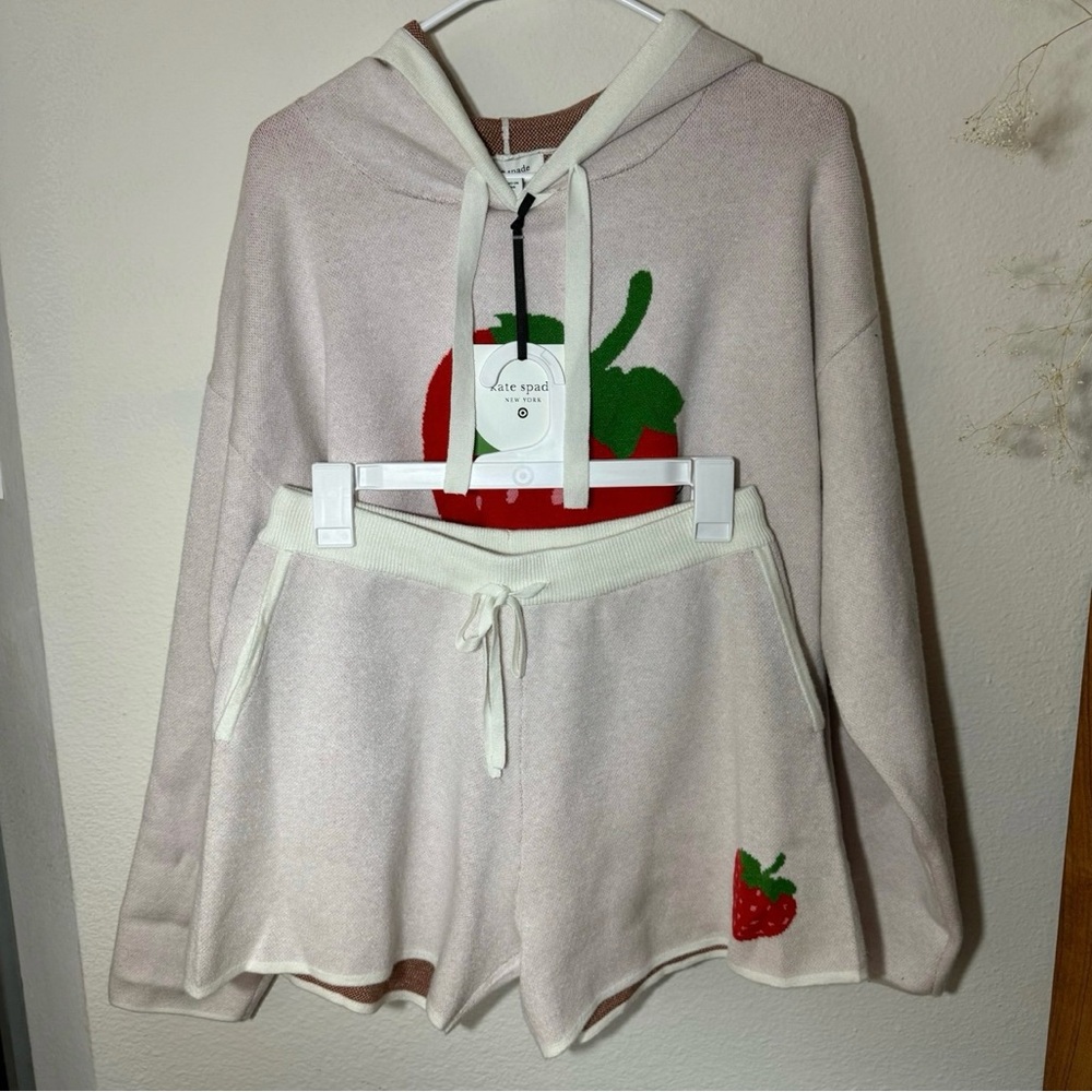 Women’s Strawberry Hooded Sweatshirt & Shorts - Kate Spade New York x Target